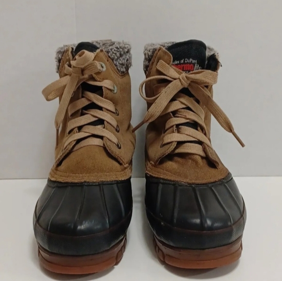 Women's SIZE 7 Duck Boots Steel shank Leather Upper - Picture 3 of 6